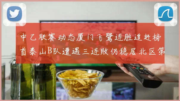 中乙联赛动态厦门飞鹭连胜追赶榜首泰山B队遭遇三连败仍稳居北区第三